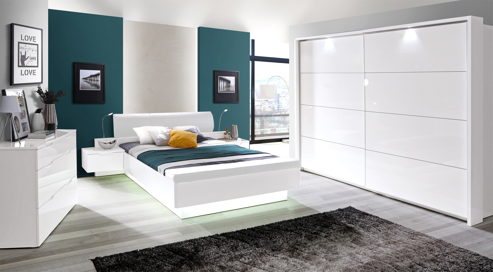 мебель спальня современная белая